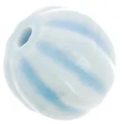 Light blue - Perles citrouille en céramique 13 mm - Bleu clair irisé x10 Perles citrouille en céramique 13 mm - Bleu clair irisé x10