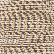 1.5mm Braided cotton cord and metallic thread - Brown - Sand - White - Gold x1m