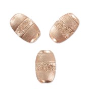 Olive satin diamond 8x5mm 925 Sterling Silver Rose gold tonex1