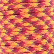 4mm Paracord - flat parachute cord - Neon Orange - Burgundy - Yellow x1m