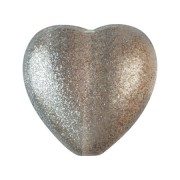 16x15mm Glass heart bead - Candy Light Mint x1