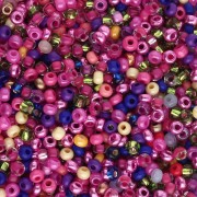 Preciosa Seed beads 11/0 2 mm - Mix Fuchsia - Violet x20g