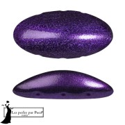 20x10mm Athos 3D 3 holes® by Puca® - Dark Lilac Metallic Mat x1