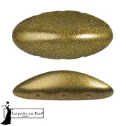 20x10mm Athos 3D 3 holes® by Puca® - Gold Metallic Mat x1