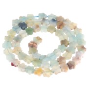 Flower beads 6mm gemstone - Amazonite x 38cm