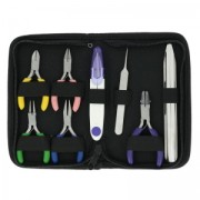 Storage case with 5 mini pliers and 3 tools x1