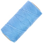 Linhasita waxed thread spool for micro macramé 0.75 mm - Mayan blue (1443) x228m