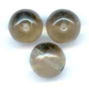Round beads 6mm Black Diamond x25