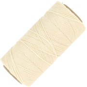 Linhasita waxed thread spool for micro macramé 1 mm - Light linen (1438) x168m