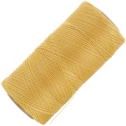 Linhasita waxed thread spool for micro macramé 0.35 mm - Mustard (1466) x448m