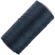 Linhasita waxed thread spool for micro macramé 0.35 mm - Storm Blue (202) x448m