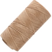 Linhasita metallic waxed spool for macramé 1.4 mm - Cinnamon (PALHA) x130m