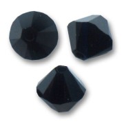 PureCrystal 5328 Crystal Bicones 4mm Jet x50