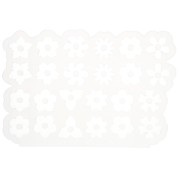 Géa Creations silicone mold for 2 x1 flower mix pendants