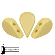 5x8mm Glass beads Amos® by Puca® - Vogue Canary Yellow Mat x10g