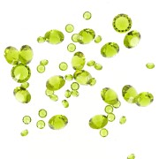Resin-bonded loose crystal stones - Joblot Swarovski - 1 to 6 mm - Olivine x10g
