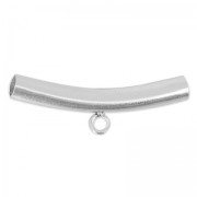 Tube 25x3.5 mm with pendants holder 1 loop stainless steel x1