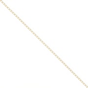 Curb links chain 1.7mm fine Gold plated x 1m