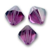 Swarovski crystal spinning tops 5328 4 mm Amethyst x50