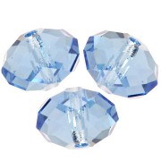 Round flattened bead Swarovski 5040 8 mm - ReCreated Cool Blue x1
