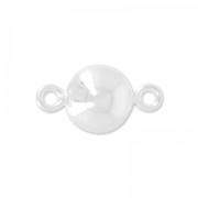 925 Sterling Silver round spacer 2 rings 11.30x6 mm x1