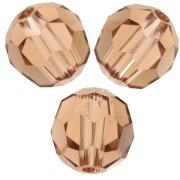 Round beads PureCrystal 5000 4 mm - Reinvented Light Smoked Topaz x20
