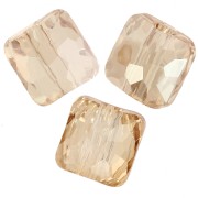 Square bead 8 mm - Fantasy Square PureCrystal 5035 - Crystal Golden Shadow x1
