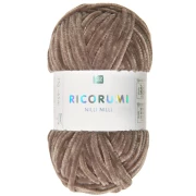 Brown - Ricorumi Nilli Nilli chenille wool by Rico Design Amigurumi - Nougat 023 x25g Ricorumi Nilli Nilli chenille wool by Rico Design Amigurumi - Nougat 023 x25g