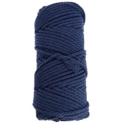 Spool of cotton macramé cord 3 mm - Indigo x50m