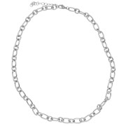 Trace alternating mesh collar 7 mm - Stainless steel 304 x44cm