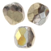 Fire Polished faceted beads 3mm Crystal California Sun x50