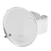 Ring with setting for flat back Cab.