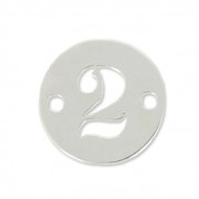 Sterling silver spacer 2 holes number 2 - 8.5mm x1
