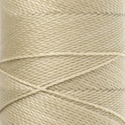 Linhasita Waxed Yarn Spool for Micro Macramé, 1 mm - Dark Cream (762), 168 m