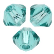 PureCrystal 5328 3 mm crystal spinning tops - Reinvented Caribbean Green x50