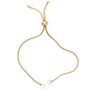 Adjustable strap for Serpentine mesh spacers - 304 Gold stainless steel x22cm