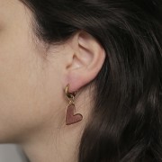 13 mm round escutcheons - 2.5 mm wire - 316L gold-plated stainless steel x2