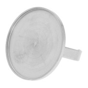 Adjustable thin ring for 25 mm flat bottom cabochon - 304 stainless steel x1