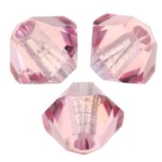 Swarovski crystal spinning tops 5328 3 mm - Light Rose Moonlight x50