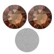 Swarovski crystal bonding rhinestones 3 mm - ReCreated Smoked Topaz x36