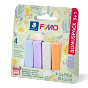 Assortment of 4 colors of Fimo Soft and Effect clay - Floral x1
