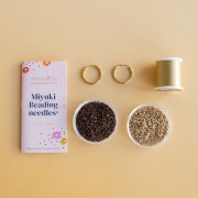My DIY Jewelry - Miyuki Bead Weaving Flower Earrings Kit