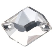 Cabochon - Aurora A3265 Spacer, 17x13 mm - Crystal x1