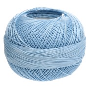 Lizbeth Cotton Yarn, Size 20 - Baby Blue No. 649, 192 m
