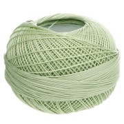 Lizbeth cotton thread, size 20 - Pistachio Light Green, No. 681, 192 m