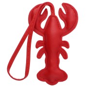Lobster pendant 10.5x6 cm for bag jewelry - PU - Red x1