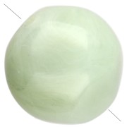 10 mm Irregular Round Faceted Beads, Translucent Resin - Marbled Lichen x6