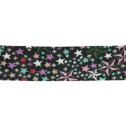 Liberty Fabric Bias Tape - Adelajda - Black - Multicolored x 1 m
