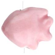Ceramic fish bead 17x20 mm - Light pink x1