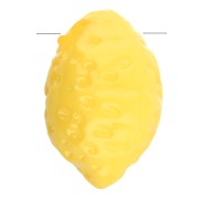 13x9 mm lemon bead in opaque acrylic - Yellow x10